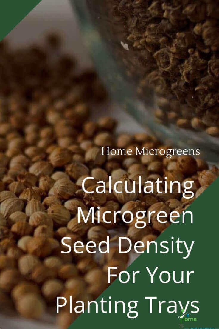 calculating microgreen seed density